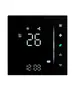 Novo termostato de ar condicionado central com display LCD e painel de toque, apresentando um interruptor de três velocidades para controlar a temperatura do ar condicionado central