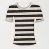 Tejido de punto de algodón personalizado con patrón de rayas, adecuado para camisetas y camisetas interiores de moda de primavera y verano; tejido elástico, transpirable y apto para la piel