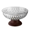 Prato de Frutas para Uso Doméstico na Sala de Estar, Mesa de Centro, para Maçãs, Peras, Lanches, Castanhas, Frutas Secas, Alto Valor Estético, Cesta de Frutas de Pé Alto com Abertura Larga para Drenagem de Água