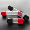 Tubo de PVC com Tampa, Tubo Rígido de Plástico, Tubo de Revestimento Oco de Parede Fina, Diâmetro Externo 30mm, Diâmetro Interno 28mm, Tubo para Embalagem de Tubulação