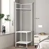 Prateleira de Canto para Quarto, Cabide Simples, Cabide para Estudante de Supermercado, Prateleira de Armazenamento, Cabide de Roupa de Canto Doméstico para Interior