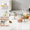 Juego de Frascos para Condimentos de Vidrio con Abre y Cierra Automático para Aceite, Caja de Condimentos para el Hogar con Cuchara, Frasco para Condimentos de Cocina, Salero