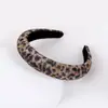 Diadema nueva transfronteriza para mujer, diadema barroca europea y americana con pedrería, accesorios para el cabello, diadema de esponja con estampado de leopardo, tocado