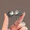 Grampo de Cabelo para Mulheres, Luxuoso e de Alta Qualidade, com Strass, Presilha de Cabelo em Laço, Acessório de Cabelo, Presilha Superior, Presilha de Mola