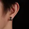 Pendientes de Estilo Coreano y Japonés para Hombres y Mujeres, Pendientes de Aro Doble Cruz 3D Simples y Elegantes, Accesorios de Oreja de Moda