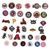 [MLB] Los Ángeles dodge zapato flor de equipo zapato flor hebilla de zapato agujero zapatos decoración Hebilla de zapato de caucho suave PVC