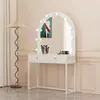 Tocador de estudio con espejo de luz mesa de maquillaje para escuela de capacitación tocador para peluquería salón de belleza tienda de bodas tocador