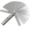 Calibrador de láminas de alta precisión 0.02-1.0mm calibrador de láminas calibrador de galgas calibrador de espesores calibrador de láminas monolítico 32 piezas sistema métrico pulgadas