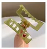 Pinza de tiburón cuadrada grande de gelatina de 10.5cm para mujer, pinza para el pelo de la parte trasera de la cabeza, horquilla, pinza acrílica, accesorios para el cabello al por mayor