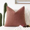 Funda de Almohada de Hilo Círculo de Amazon de Gama Alta Engrosada Imitación Lana de Cordero Oso de Peluche Cáñamo Rizado Color Sólido Celebridad de Internet Cojín para Sofá