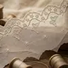 227442 Fita de renda bordada perfurada em malha Tencel para decoração de bainha de roupas femininas e infantis, acessórios para vestuário atacado