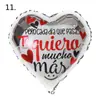 Nuevo Globo de Aluminio de 18 pulgadas para el Día de San Valentín Español Boda Declaración de Amor Diseño de Escena Globo de Helio al por Mayor