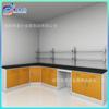 Mesa de trabajo de laboratorio, Banco central resistente a la corrosión, Banco de pruebas, Banco de pruebas de acero y madera, Gabinete de ventilación totalmente de acero, Banco de pruebas totalmente de acero