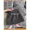 Mi recomendación personal favorita~ Cuanto más lo usas, más te encanta. Falda de Lana Gris Línea A para Mujer, Otoño e Invierno, Anti-Exposición, Falda Corta Ajustada a la Cadera