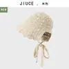 Recomendado en Xiaohongshu: Sombrero de Cubeta con Protección Solar de Flor de Bud Coreana para Mujer, Nueva Tendencia de Sombrero Solar para Exteriores de Verano