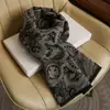 Bufanda para Anciano para Abuelo Invierno Gruesa Flor de Anacardo Imitación Cachemira para Hombres de Mediana Edad y Ancianos, Calentador de Cuello para Papá de Mediana Edad