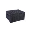 Cesta de Almacenamiento Grande con Tapa Caja de Almacenamiento para el Hogar Cesta para Artículos Varios Caja de Almacenamiento de Escritorio Cesta de Almacenamiento de Ropa y Snacks de Imitación de Ratán