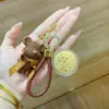 Llavero Oso Moneda de Oro, Llavero Oso de Peluche 3D Tejido, Colgante para Mochila de Pareja, Regalo Dropshipping