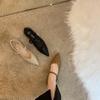 Diseño Sentido Nicho Zapatos de Tacón Bajo Retro Francés Zapatos Individuales Tacón Grueso Hebilla Zapatos de Mujer