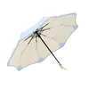 Sombrilla Automática de Doble Uso para Sol y Lluvia con 70% de Descuento, Esquinas Redondeadas, Antirrebote, Recubrimiento Colorido, Parasol, Protección Solar, Protección UV