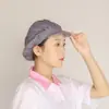 Gorra de trabajo de fábrica de alimentos verano mujer malla transpirable a prueba de polvo taller anticaída del cabello comedor cocina gorra de chef gorra con visera