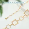 Corrente de Cintura de Metal para Mulheres, Acessório de Verão de Alta Qualidade para Vestidos, Cinto Decorativo Tendência Estilo Ins para Ternos, Corrente Fashion