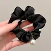 Goma para el pelo satinada estilo coreano para mujer, elegante goma para coleta baja, alta elasticidad, banda para el pelo duradera, accesorio para el pelo