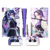 Pegatina de la versión en CD-ROM de PS5slim, pegatina de la versión digital delgada, animación de Neil Ghost Blade esmerilada sin pegamento