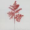 Hojas Artificiales de Plástico, Flores Navideñas Doradas con Purpurina, Accesorios Navideños, Artículos de Decoración para Festival de Plantas, Imitación de Alta Calidad