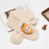 2026 Novo Cachecol de Pelúcia Outono e Inverno para Crianças Família Pele de Coelho Sintética Cachecol Fofo de Bebê para Meninos e Meninas no Inverno