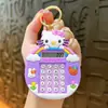 Urso de Chá de Leite Desenho Animado Dinossauro Labirinto Calculadora Jogo Multifuncional Pingente Decoração de Mochila Chaveiro Atacado