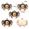 30 Colgante Divertido de Fantasma Calabaza Calavera de Halloween Aceite Gotas Accesorios de Joyería de Aleación para Manualidades W277