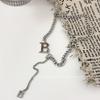 Collar con letra B de celebridades de Internet con diseño que combina con todo, estilo de moda para mujer, cadena de clavícula de nicho de lujo ligero, accesorios decorativos de estilo coreano