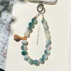 Cadena Popular para Teléfono Móvil con Colgante de Raíz de Bodhi, Pulsera Unisex de Cuentas de Oración Budista, Cordón Antiperdida, Llavero, Accesorio de Cadena para Bolso