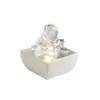 Ornamento Criativo de Vidro Lótus Água Corrente Atraindo Riqueza Entrada da Sala de Estar Circulação de Água Bola de Feng Shui Atrai Riqueza Decoração de Alto Padrão Mesa