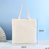 Bolsa de lienzo en blanco spot bolsa de mano publicitaria personalizada bolsa de embalaje de algodón bolsa de compras bolsa de lienzo con logo impreso venta al por mayor