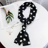 Bufanda larga nueva bufanda pequeña para mujer de Corea del Sur primavera y otoño bufanda fina estrecha de doble cara corbata de moda decorativa