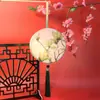 Nova Lanterna Impressa Frente e Verso Lanterna Portátil Antiga Luminosa Estilo Chinês Retrô Ano Novo Alta Transparência Redonda Lanterna de Palácio