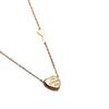 Amor feminino 520 pingente inglês colar rosa de aço titânio ouro chapeamento a vácuo joias corrente clavicular colar atacado