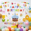 Tapiz de tela con diseño de celebridad de Internet para cumpleaños, estilo Ins, para niños y niñas, decoración de dormitorio de bebé, tela colgante para fiesta