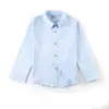 Camisa Branca para Meninos Crianças Fortinhas Manga Longa Solta Extra Grande Camisa Branca com Gordo e Veludo Espessada Uniforme Escolar