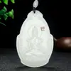Venda Direta da Fábrica Xinjiang natural afuhan Guanyin Bodhisattva marca pingente de jade pingente mercadorias genuínas atacado