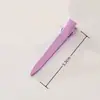 4,5 Garfo Único 5,5 Garfo Único Colorido Rastreamento de Dopamina Presilha de Bico de Pato Sem Marcas Lavagem de Rosto Maquiagem Clipe Metálico Lateral Pintura Brilhante