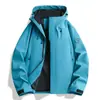 Chaqueta de trabajo funcional 3 en 1 para exteriores para hombres y mujeres, adecuada para primavera y otoño, a prueba de viento y resistente al agua, con estampado de logotipo para montañismo