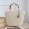 [Coleção] Bolsa de Ombro de Fio de Algodão e Corda de Algodão para Passeio de Primavera da Mamãe, Bolsa Trançada Feita à Mão, Bolsa de Imitação de Rattan, Bolsa Tote para o Dia a Dia