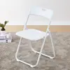 Silla plegable de plástico, silla plegable con respaldo, silla de comedor para el hogar, silla portátil, silla de comedor de plástico, silla para entrenamiento, silla para conferencias