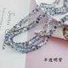 Rueda de cristal con cuentas de agujero pasante corte fino tierras raras fabricantes mayoreo joyería hecha a mano DIY pulsera collar cuentas sueltas