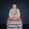 Guanyin Bodhisattva Adoração Doméstica Estátua de Buda Imitação Mármore Branco Buda Sakyamuni Estátua Ksitigarbha Bodhisattva Salão de Buda Maitreya