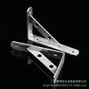 Estantería de pared con soporte triangular de acero inoxidable engrosado, soporte de pared para estantería, soporte de ángulo recto, estante de nueve proporciones