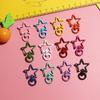 Liga de Zinco pintura spray coração de pêssego estrela de cinco pontas fivela fivela lagosta em forma de cachorro chaveiro DIY pingente acessórios de joalheria